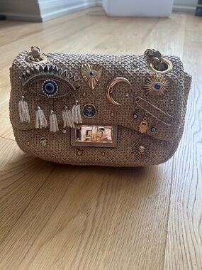 ALDO/ CROSS BAG with EVIL EYE CHARM / Great condition
